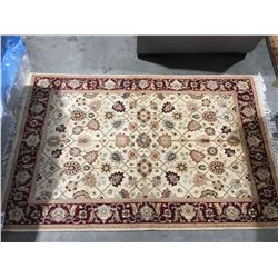 TABRIZ-WOOL HAND KNOTTED PERSIAN AREA RUG 6'3" X 4' (RETAIL VALUE $3,200.00)