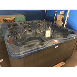 AMERICAN SPAS HOT TUB, PREMIUM SERIES, PACIFIC RIM 84"X 84" ACRY, 3 CONTOUR PILLOWS,