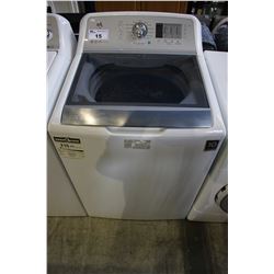 WHITE GE DEEP FILL TOP-LOADING WASHING MACHINE