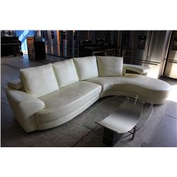 MODERN CREAM SECTIONAL SOFA