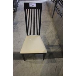 BLACK & CREAM DINING CHAIR