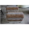 Image 1 : PAIR OF LEOPARD PRINT STOOLS