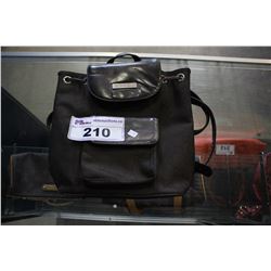 BROWN GUCCI BACKPACK