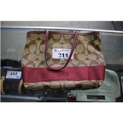 RED/BROWN COACH HANDBAG #K066810125