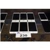 Image 2 : 6 WHITE IPHONE 6 DEVICES (MODEL A1549) - CONDITION UNKNOWN / ONE CRACKED SCREEN