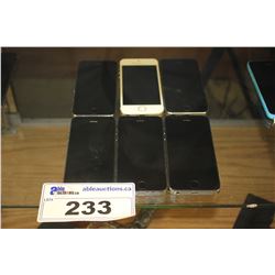 5 BLACK & 1 WHITE IPHONE 5S DEVICES (MODEL A1533) - CONDITION UNKNOWN