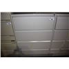 Image 1 : GREY METAL PERFORMANCE 4-DRAWER FILE CABINET *LOCKED, NO KEY*