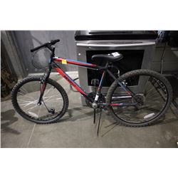 BLACK/RED/BLUE MOVELO ALGONQUIN 18-SPEED MOUNTAIN BICYCLE