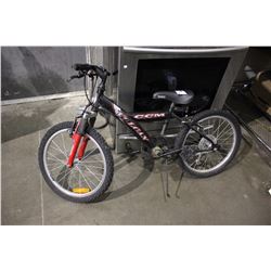 BLACK CCM VOLCAN 5-SPEED CHILDREN'S MOUNTAIN BICYCLE