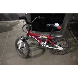 RED INFINITY ELECTRA CHILDREN'S BMX BICYCLE