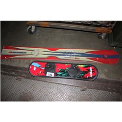 SNOWBOARD AND MINI WAKEBOARD