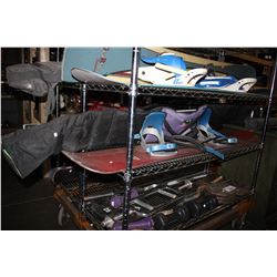 PAIR OF SNOWBOARDS AND CASE