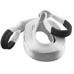 PAIR OF DSA 3" X 30' RECOVERY STRAPS (27,000 LBS BREAKING STRENGTH; 13,500 LBS MVW)