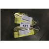 Image 2 : PAIR OF 2" X 27' RATCHET TIE-DOWN STRAPS