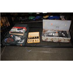 LOT OF TOOLS INCLUDING BLACK & DECKER RECIPROCATING SAW, UNIVERSAL SOLDERING GUN KIT AND MORE