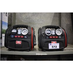 2 POWER STATION JUMPSTARTER & TIRE INFLATORS