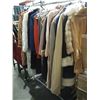 Image 2 : RACK OF CLOTHES INCLUDING FUR AND FAUX FUR COATS, ONE BOX OF CLOTHING *RACK NOT INCLUDED*