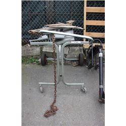 METAL SHOP CART WITH CONTENTS