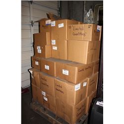 PALLET OF ASSORTED GLASS BOTTLES