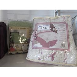 GLORY DIANA KING QUILT & KING SIZE BED SPREAD SET