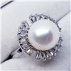 Image 2 : SILVER PEARL CZ RING