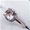 Image 2 : MORGANITE CZ RING