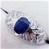 Image 2 : SILVER MEN'S SAPPHIRE CZ RING
