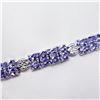 Image 2 : SILVER TANZANITE (11.2CT) BRACELET