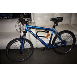 BLUE CANNONDALE F7 24 SPEED MOUNTAIN BIKE WITH KRYPTONITE BIKE LOCK