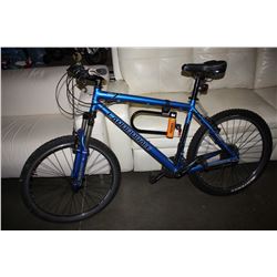 BLUE CANNONDALE F7 24 SPEED MOUNTAIN BIKE WITH KRYPTONITE BIKE LOCK