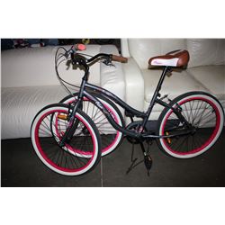 GREY/ PINK COLUMBIA STERLING 24 ROAD BIKE WITH EXTRA TIRE