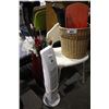 Image 2 : LOT INCLUDING SHOWER ASSIST CHAIR, BASKET, 2 PAIRS OF FLIPPERS, HELMET, FAN, AND VASE WITH FLOWERS