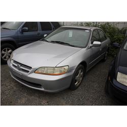 1999 HONDA ACCORD, GREY, 161788 KMS, GAS, VIN#JHMCG5651XC802475, REBUILT, JVC KD-AVX2 CD PLAYER,
