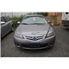 Image 2 : 2007 MAZDA 6, GREY, GAS, VIN#1YVHP83D875M06398, 270853 KMS, V6 ENGINE, AUTO,