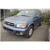 Image 2 : 2001 NISSAN PATHFINDER, BLUE, GAS, VIN#JN8DR07Y91W53152, 288666 KMS, V6 ENGINE,