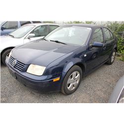 2003 VOLKSWAGEN JETTA, BLUE, GAS, VIN#3VWSK29M43M058597, 308513 KMS, MANUAL 5 SPEED,
