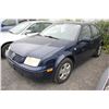 Image 1 : 2003 VOLKSWAGEN JETTA, BLUE, GAS, VIN#3VWSK29M43M058597, 308513 KMS, MANUAL 5 SPEED,