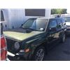Image 1 : 2008 JEEP PATRIOT, 4DR SUV, GREEN, VIN # 1J8FF28W18D702970