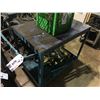 Image 2 : JET 2 TON CHAIN HOIST, TIE DOWN STRAPS & BLUE METAL MOBILE 2 TIER SHOP CARTS