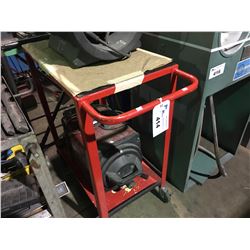 RED 2 TIER METAL MOBILE SHOP CART