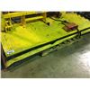 Image 1 : YELLOW 3' X 8' INDUSTRIAL ELECTRIC SCISSOR LIFT TABLE WITH FOOT CONTROL