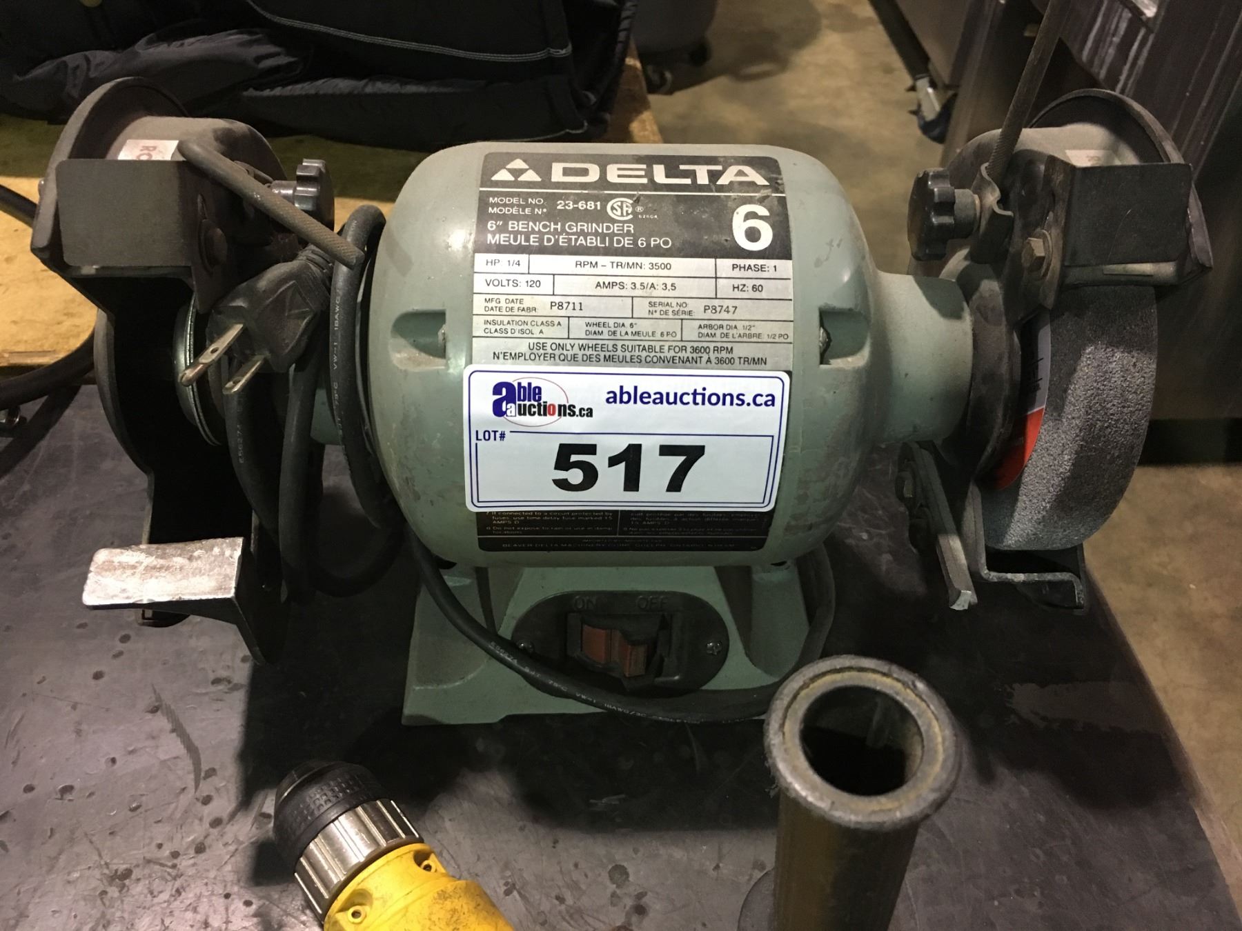 Delta 23 681 6 Dual Wheel Bench Grinder Delta 23 681 6 Dual Wheel Bench Grinder