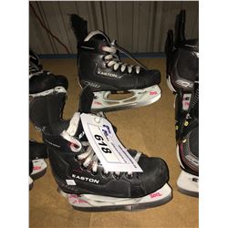 2 PAIR OF EASTON EQ50 HOCKEY SKATES: SIZE 13.8 / 13.6