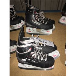 2 PAIR OF EASTON EQ50 HOCKEY SKATES: SIZE 13.2 / 12.2