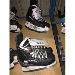 2 PAIR OF EASTON EQ50 HOCKEY SKATES: SIZE 12.3 / 12.1