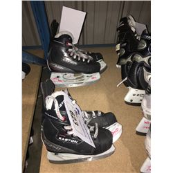 2 PAIR OF EASTON EQ50 HOCKEY SKATES: SIZE 10.9 / 8.5