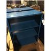 Image 2 : BLUE METAL 4 TIER MOBILE SKINNY AISLE SHOP CART