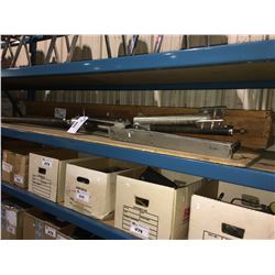 SHELF OF ASSORTED MACHINE, ELECTRICAL COMPONENTS & PARTS