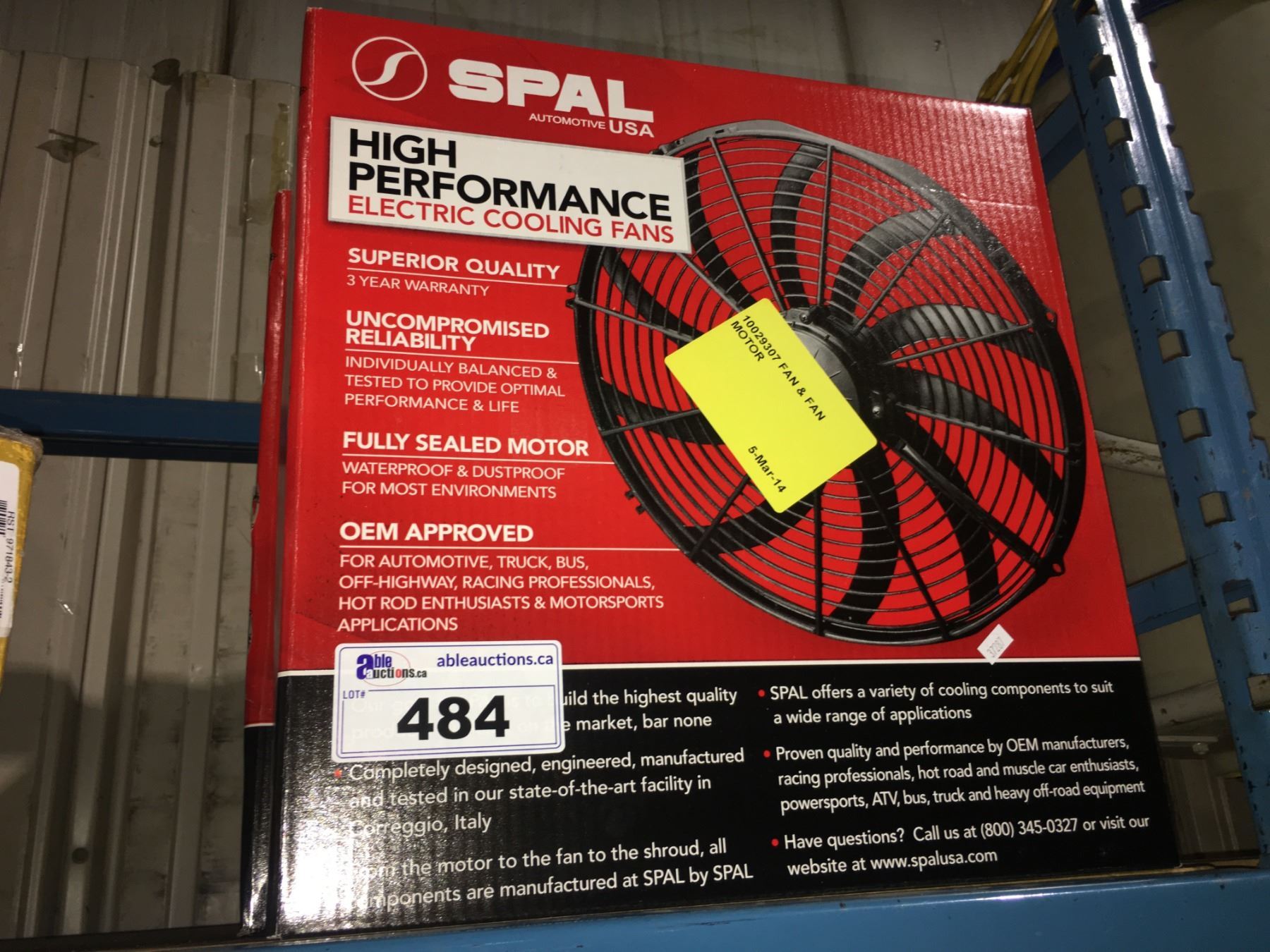 SPAL HIGH PERFORMANCE ELECTRIC COOLING FAN