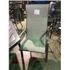 Image 2 : SHALE CAST ALUMINUM 5PCS OUTDOOR PATIO TABLE SET INCLUDING: 4 MESH HIGH BACK ARM CHAIRS  &